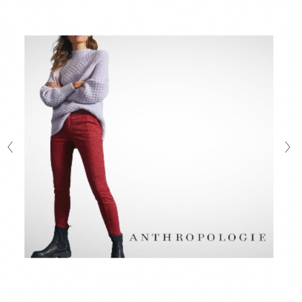 Pilcro Flocked High-Rise Leggings